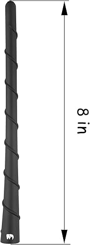 Miniatura 9 de Antena de núcleo de cobre flexible en espiral de 8 pulgadas, compatible con Jeep Wrangler JK JKU JL JLU Rubicon Sahara Gladiator (JL) JT Renegade