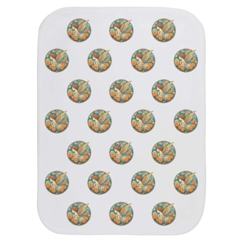 Azeeda 'Marigold Garden Fairy' Baby Burp/Wash Cloth (BC00034449)