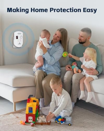 Miniatura 6 de Firlarm - Detector De Fugas, Alarma De Gas Lpg Gas Natural Ciudad, Monitor De Gas Metano Propano Butano
