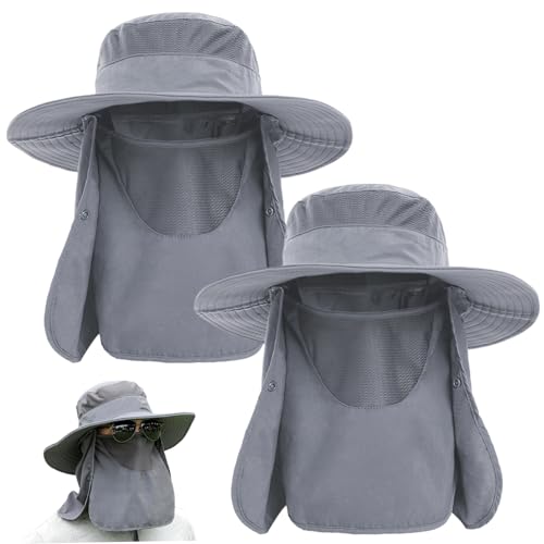 Chapeau de soleil homme UPF50+ contre les UV et la chaleur pour la pêche