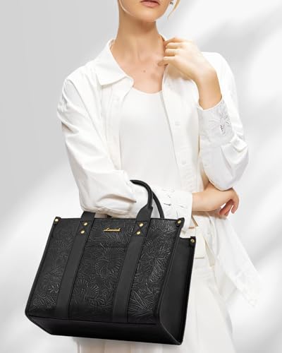 Image of LOVEVOOK Purse for Women Leather Tote Bag Purse and Handbags, Satchel Shoulder Crossbody Top Handle Bags with Zipper