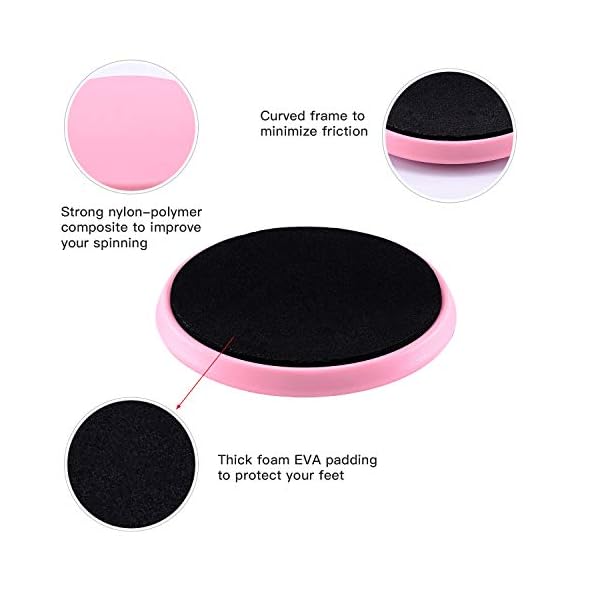 Outonda-Pro-Ballet-Turning-Board-for-Dancers-Portable-Ballet-Turn-and-Spin-Board-Dance-Disc-Balance-Turn-Board-for-Ballet-Figure-Skating-Pirouette-BoardTraining-Equipment-for-Dancers Outonda Pro Ballet Turning Board for Dancers, Portable Ballet Turn and Spin Board, Dance Disc, Balance Turn Board for Ballet, Figure Skating Pirouette Board,Training Equipment for Dancers (Pink)