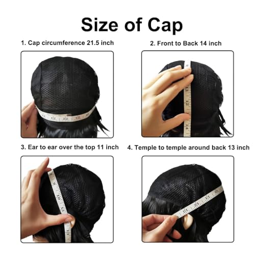 OMORFIEER Hair Pieces and Wigs Black Straight Wigs for Kids Child Bangs Synthetic BOB Cosplay Wig