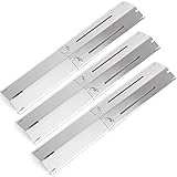 GFTIME 30-53cm Universal Brennerabdeckung für die meisten Gasgrill, Flammenverteiler Ersatzteile für Charbroil, Landmann, Enders, Taino, Barbecook, Proficook, 3 Pack