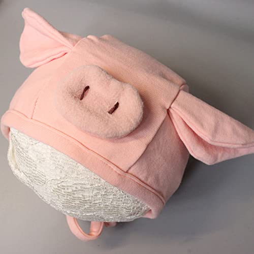 Hat,0-2 Years Old Pig Hat Pig Baby Pig Baby Beanies Hats Cute Unisex Caps Baby Hat Photography Pink3