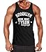 Produktbild MoonWorks Herren Tanktop, Brooklyn New York Iron Mike Tyson Boxing Gym, Muskelshirt Achselshirt schwarz XL