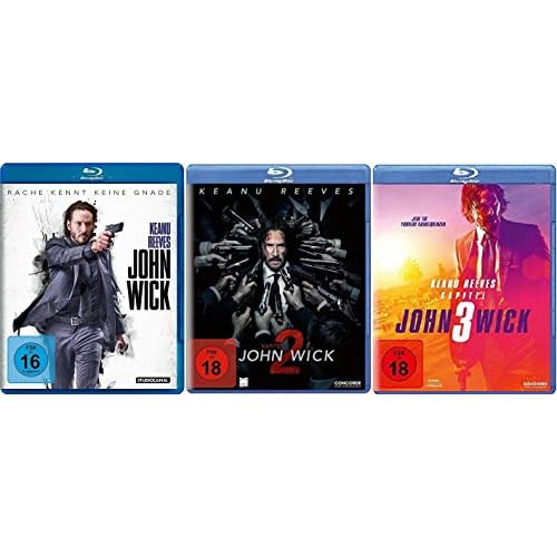 John Wick 1-3 Kapitel 1+2+3 / Teil 1+2+3 [Blu-ray Set]