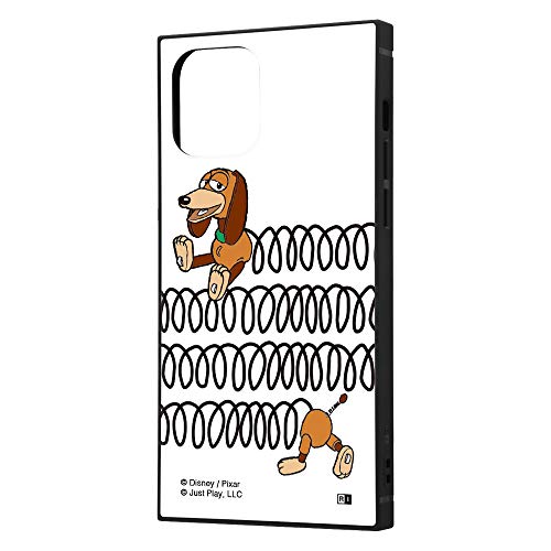 イングレム iPhone 12 iPhone 12 Pro ディズニー ピクサー キャラクター 耐衝撃 ハイブリッド ケース カバー KAKU ストラップ ホール 付き スクエア 軽量 トイ ストーリー スリンキー/Sliiiiiiinky IQ-DP27K3TB/TY029