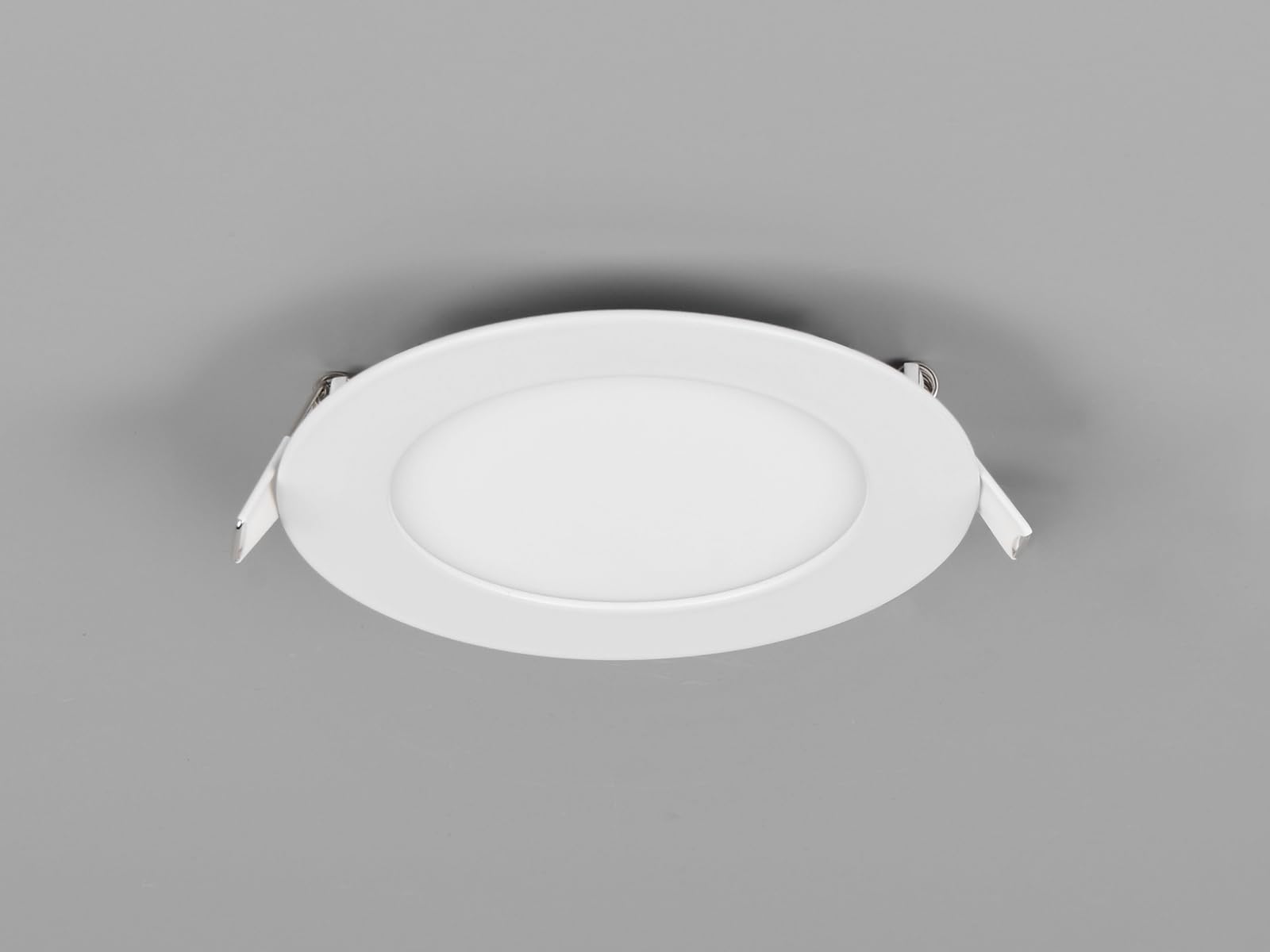 meineWunschleuchte Zestaw 3 reflektorów LED do zabudowy 230 V bez transformatora w kolorze białym, Ø 12 cm