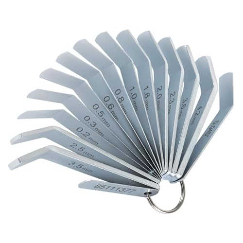 Image of Feeler Gauge Jake Brake Tool Set Compatible with Volve Mack MP7 MP8 MP10 D12 D13 D16 Engines Replacement 85111377 88880052 88880053 Intake and Exhaust Valve Adjustment Kit,14PCS