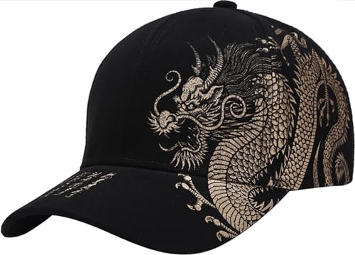 Dragon Black Original Baseball Cap for Women Men Adjustable Classic Cotton Dad Hat Strapback Hats