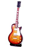 mini gitarrenverstärker selber bauen  Miniatur E-Gitarre kleine Standart Les Paul 24 cm Pro Handgitarre Msikinstrument Mini Deko Gitarre Guitar (#Hellbraun Natur)