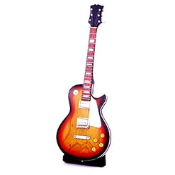 Miniature petite guitare électrique gibson les paul standard 24 cm pro epiphone handguitar forme de guitare (guitar mini décoration couleur au choix) #61 Hellbraun Natur - Les Beatles, Paul McCartney, John Lennon, RIngo Starr, George Harrison