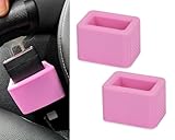 DS. DISTINCTIVE STYLE Seat Belt Holder Easy Access Seatbelt Accessories for Kids 2 Pieces (Lavender)