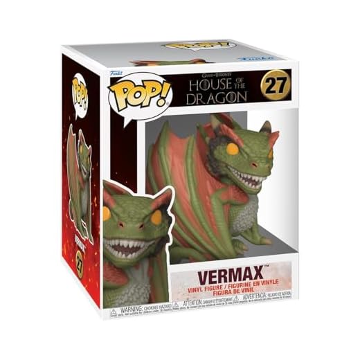 Funko Pop! Super: House of The Dragon - Vermax - Figura de Vinilo Coleccionable - Idea de Regalo - Mercancia Oficial - Juguetes para Niños y Adultos - TV Fans - Muñeco para Coleccionistas