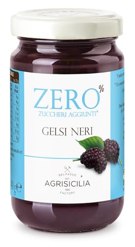 Agrisicilia zero% zuccheri gelsi neri con poche calorie, vasetto...
