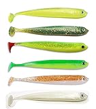 gummifische zander kaufen Gewicht: 10 Gramm der Stachelritter 30 Stück Fluo- Zanderuki 13cm/ 10g Set 1 (6 Farben) Set Köder Hecht Barsch Wobbler Gummifische Gummifisch