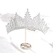 YUANBOO Toast Kleidung Geburtstag Tiara Luxuriöse Retro Braut Hochzeit Haarschmuck Strass Prinzessin Krone (Metal Color : Style 3)