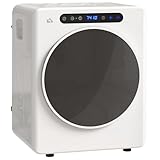 HOMCOM 5kg Vented Tumble Dryer, 1000W Compact Freestanding Tumble Dryer with Stainless Steel Anti-Crease Reverse Tumble, Extra Dry & ECO Modes, Multiple Timer & Heat Settings, White