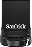 SanDisk 256GB Ultra Fit USB 3.2 Flash Drive, USB Stick, memory stick for laptops and gaming consoles, plug-and-stay, speeds up to 400 MB/s read, RescuePRO data recovery software, Black