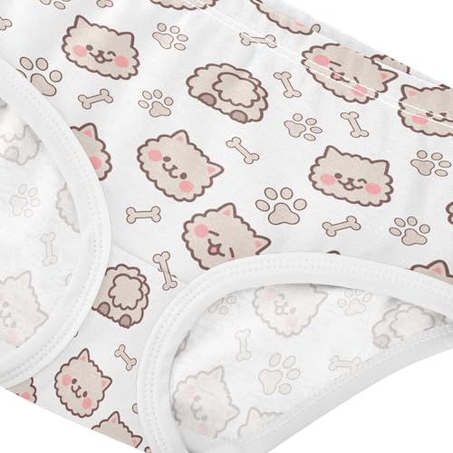 Girls' Underwear Cute Puppies Cotton Stretch Comfort Toddler Panties4