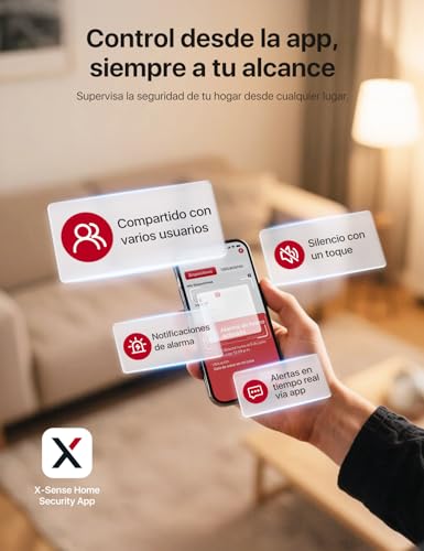 Detector de Humo WiFi X-Sense XS0E-iR con app y modo nocturno 4