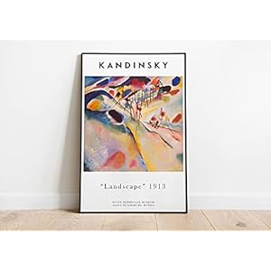 Wasilly Kandinsky poster – Vassily Kandinsky landschap – abstracte kunst – wanddecoratie – kunstwerken – woondecoratie