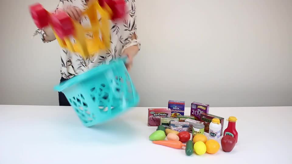 Battat Deluxe Einkaufswagen Kinder 23 Teile mit Spielzeug Obst, Gemüse, Lebensmittel – Kinderküche, Spielküche… – Bild 7