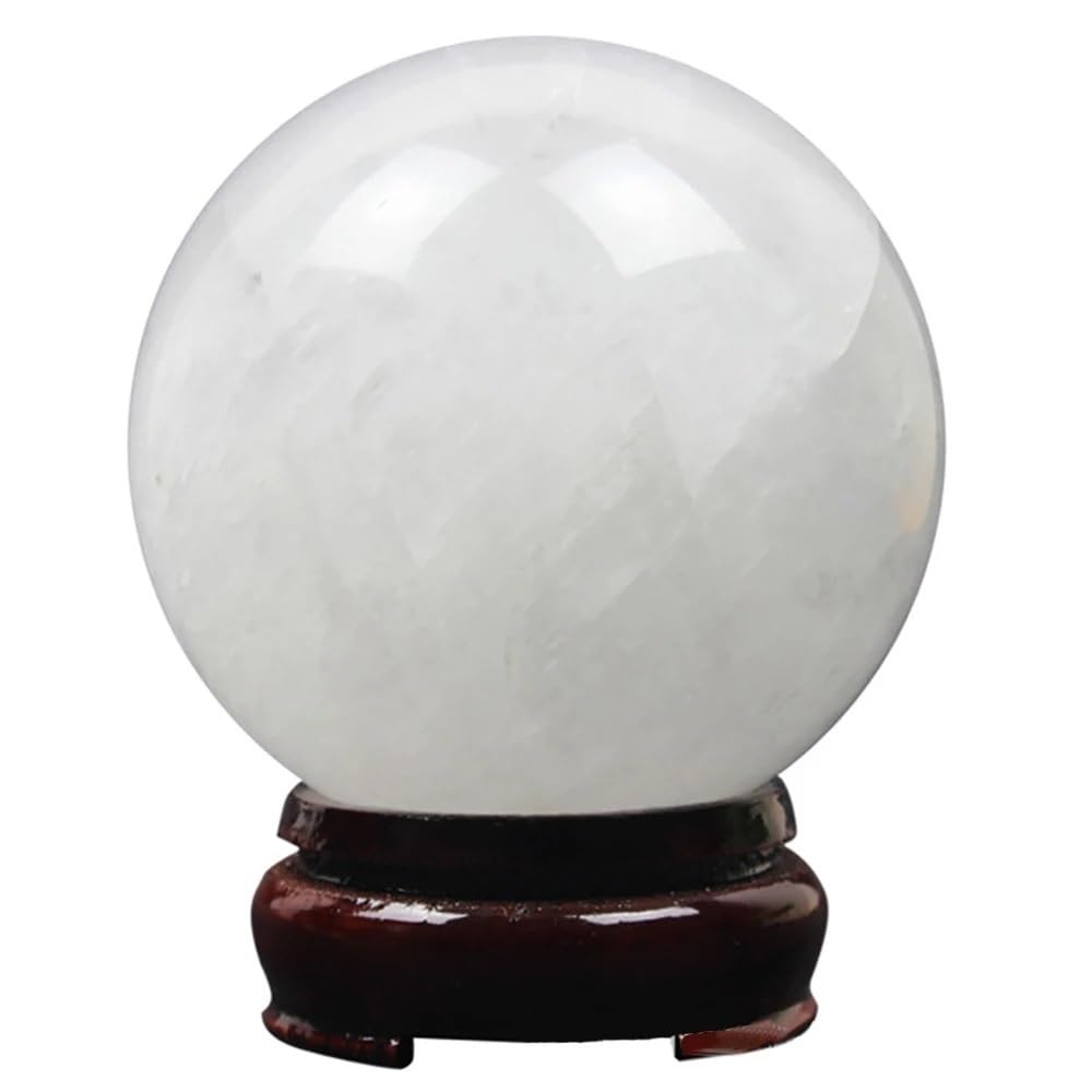 AARTERZZA Decorative Ornaments Crystal Ball White Polished Calcite Collection Home Decoration (Color : 5-6cm)