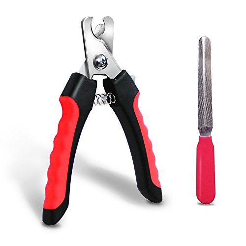 Best Professional Dog Cat Nail Clippers IRROT Grooming Trimmer with FREE Nail File and Protective Guard,Safety Lock-suitable for Small Medium Large Dogs Cats