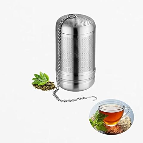 Tootesa Teesieb, 316 Edelstahl Teesieb für Losen Tee mit Kettenhaken Teefilter, Feinmaschig Wiederverwendbar Teesieb Edelstahl Einhängen an Teekannen Cover