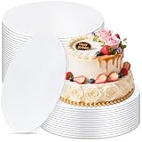 12 Inch Cake Drum, Cake Boards 12 Inch Round, 1/4' White 8in 10in 12in 14in Cake Drums Cardboard Base Board Circles for Pizza Wedding, 2 Pack