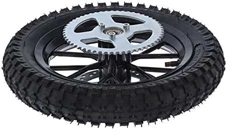 Rear Wheel Tire 12.5 x 2.75in Replacement for Coolster 2 Stroke Mini Dirt Bike QG-50 Durable Metal Rim Enhanced Grip Tread High-Pressure Tube Easy Install Compatible with Pocket Bike Accessories
