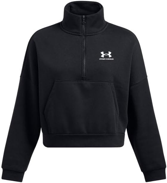 Under Armour Womens UA Icon Fleece Oversized Half Zip Sweatshirt - Ultra Soft Warmth