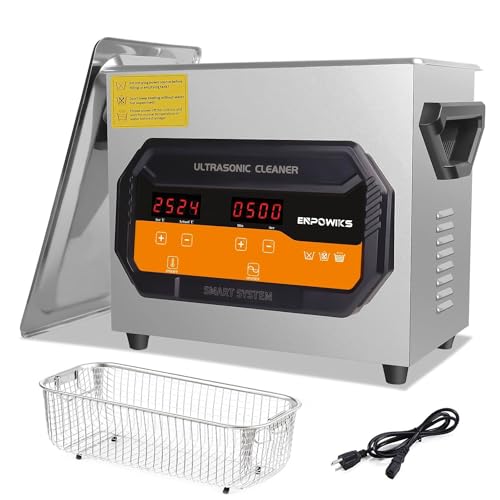 3L Ultrasonic Cleaner with Heater & Timer, 40kHz SUS 304 Stainless ...
