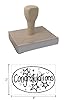 Hampton Studios Congratulations Rubber Stamp, 2 X 3 Wood Stamp #3
