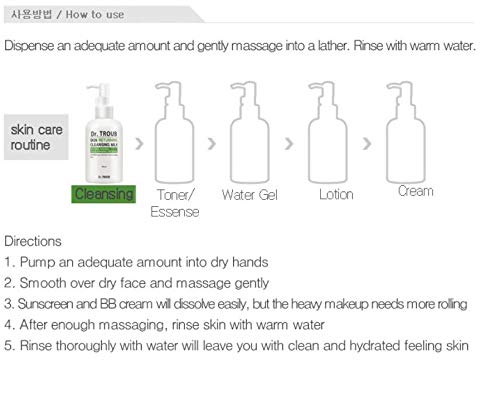 Dr. Troub Skin Returning Cleansing Milk Mild Deep 6.7oz K-beauty - Image 5