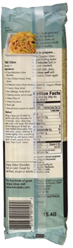 Hakubaku Organic Udon Wheat Noodle (1 X 9.5 Oz) #TOP1
