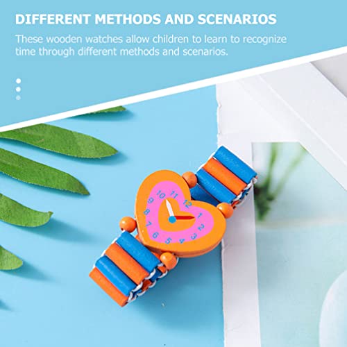 TOYANDONA 5Pcs Braccialetto di Legno del Fumetto