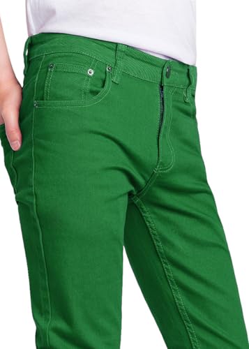 VICTORIOUS Men's Skinny Fit Color Stretch Jeans DL937 - Kelly Green - 34/32 by VICTORIOUS - Used condition - Image 10