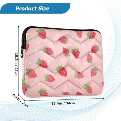 Funda para portátil 13-14 pulgadas con diseño de fresa miniatura 3