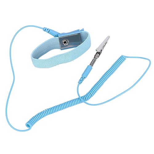 Image of Leadigol 5PCS Antistatic Wrist Strap,Adjustable ESD Wrist Band Reusable Anti Static ESD Wrist Strap Discharge Band
