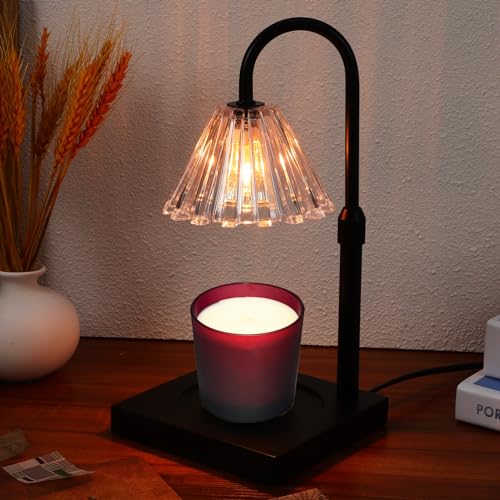 HOLIDYOYO Candle Warmer Lamp with Timer Wax Warmer Lamp Candle Burning Lamp Candle Lamp Burner Adjustable Wax Melt Warmer for Scented Candles?US Plug?