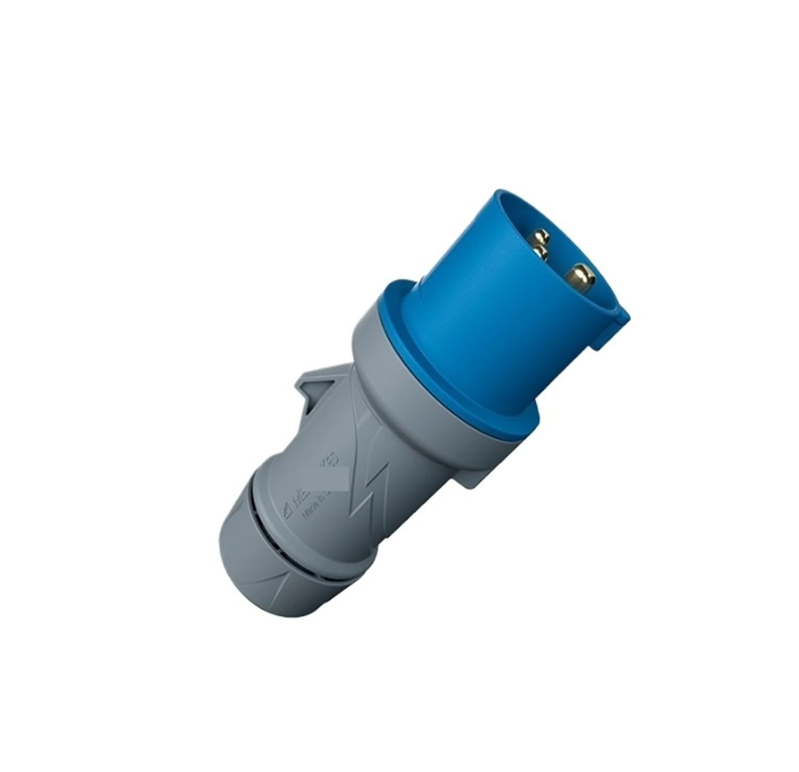 Enchufe Industrial Monofasico Conector industrial impermeable TYP3226, 3 polos, 32 A, 230 V, for plantas industriales. Genuino