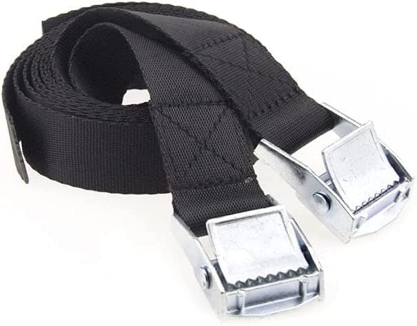 Correas de trinquete ajustables para transportar bicicletas y equipaje