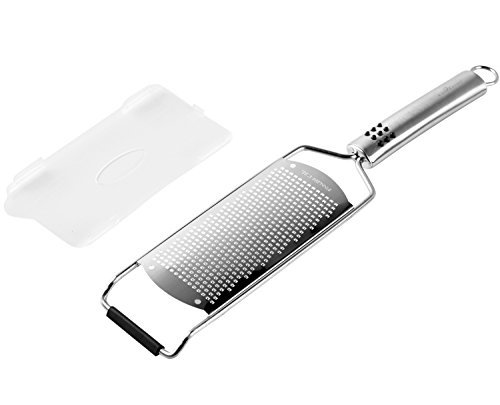 Culina Hand-held Fine Spice Grater 12.5". Stainless Steel. Professional-Grade Tool