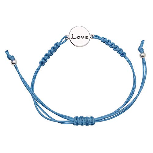 Preisvergleich Produktbild Silberschmuck Armband"LOVE" Blau