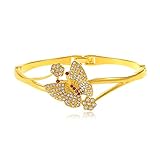Butterfly Bangle Bracelet Gold Bracelets for Women Girls Simulated Butterfly Jewelry Gifts