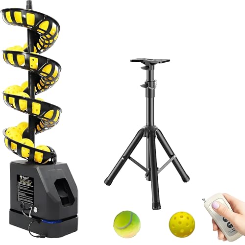 XUXIAO Tennis Ball Launcher with Remote & 33 Balls