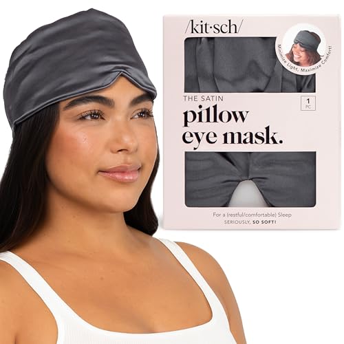 Kitsch Satin Sleep Mask - Eye Mask for Sleep, Softer
